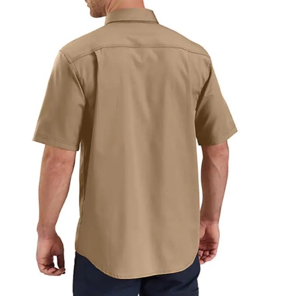 Carhartt Size M Mens Rugged Professional Series Short Sleeve Button Down Shirt - Picture 2 of 3